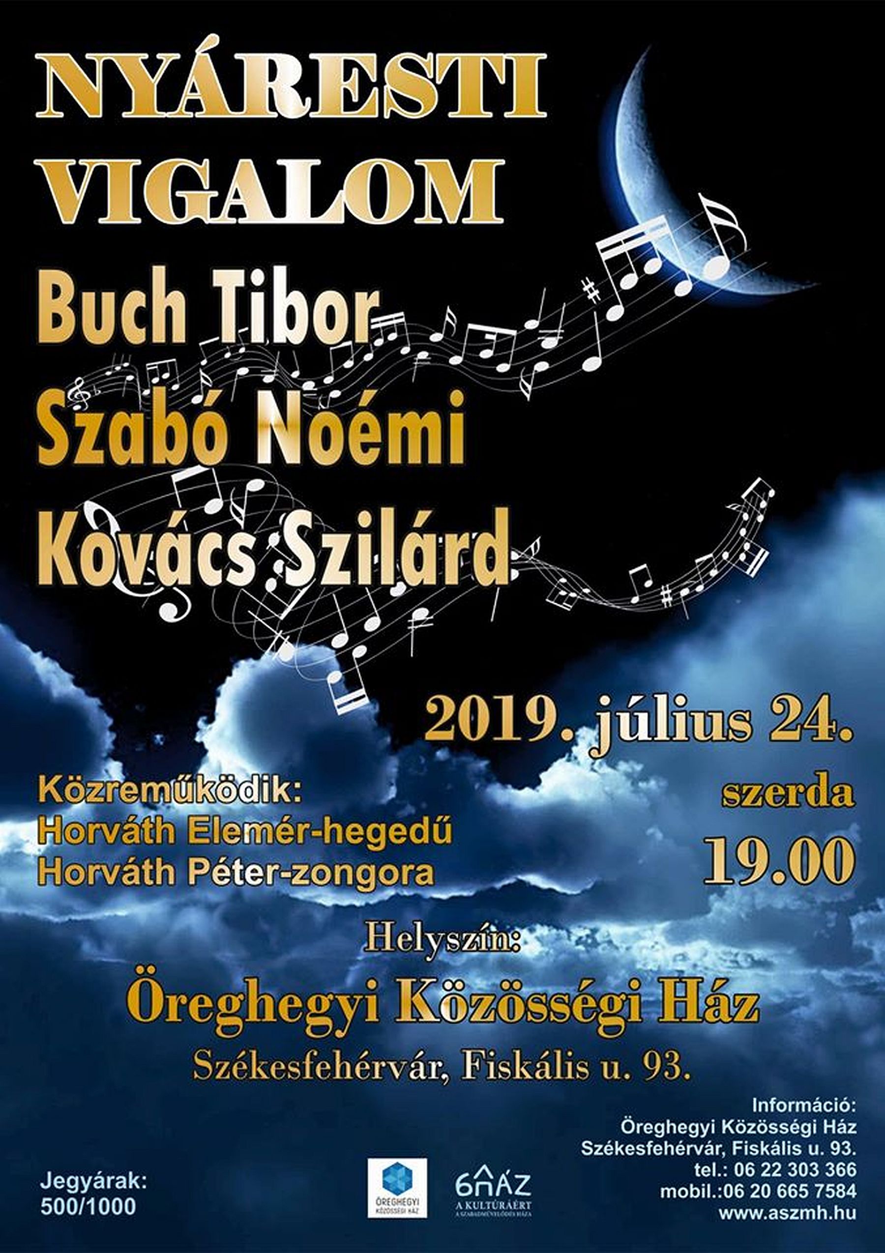 Nyáresti vigalom lesz az Öreghegyi Közösségi Házban szerdán